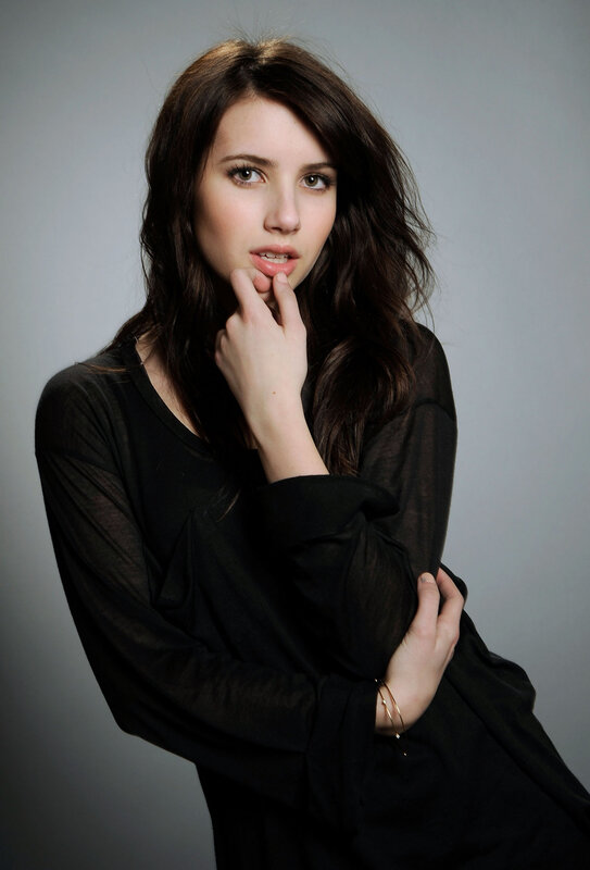 woman in black top