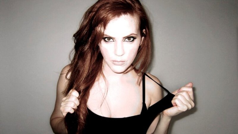 woman in black top