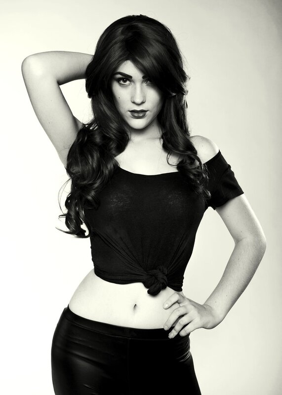 woman in black top and pants