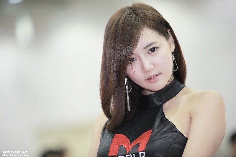 woman in black top at event