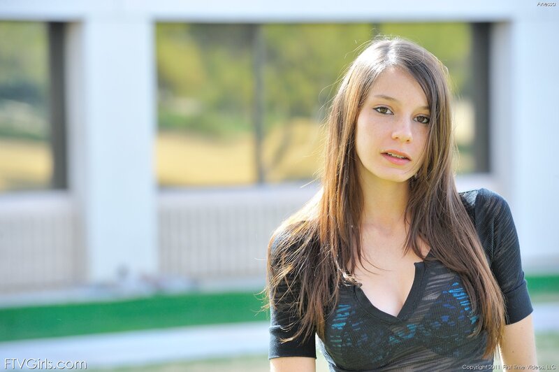 woman in black top outdoors