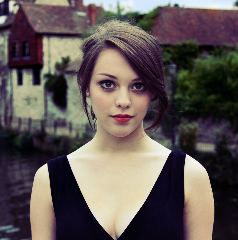 woman in black top outdoors