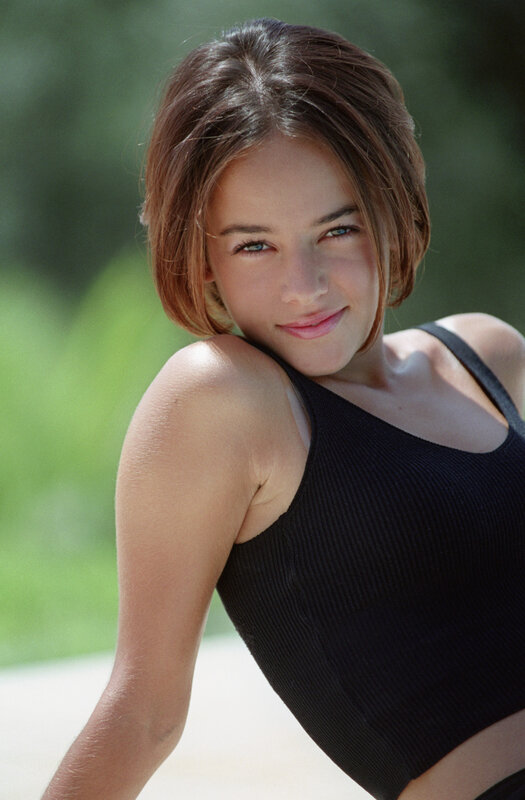 woman in black top smiling