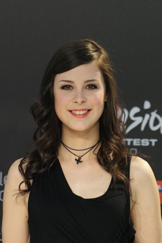 woman in black top smiling