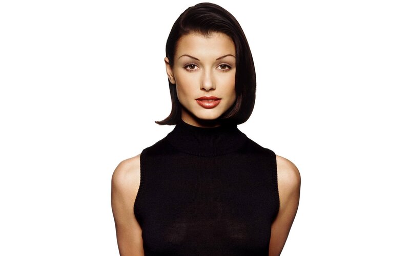 woman in black turtleneck