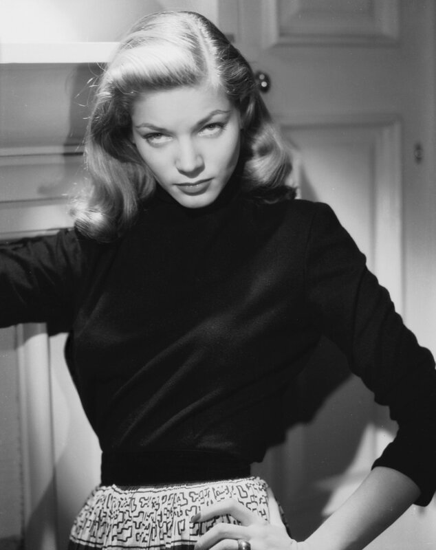woman in black turtleneck