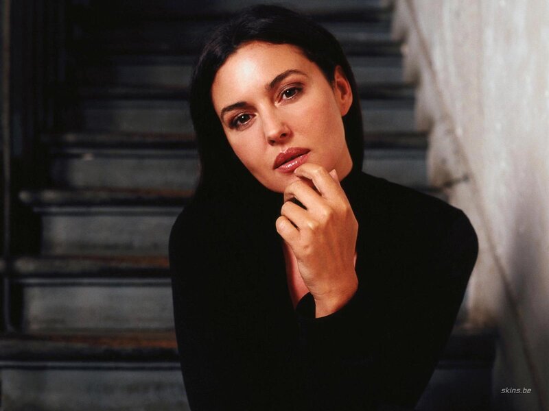 woman in black turtleneck