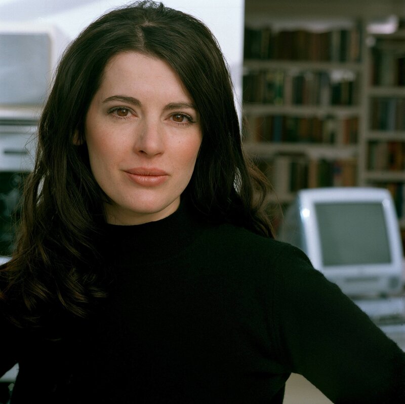 woman in black turtleneck