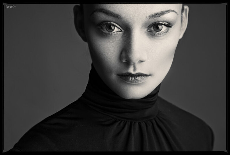 Woman in Black Turtleneck — Dramatic