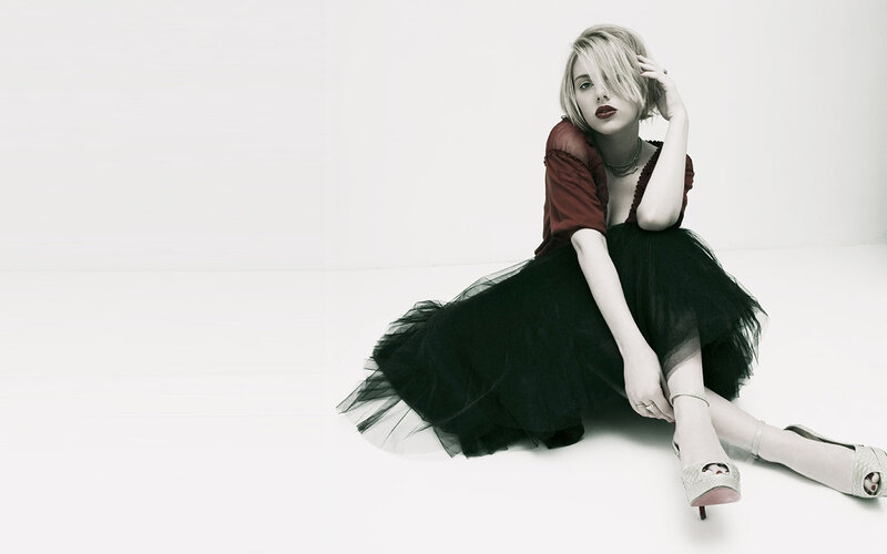 woman in black tutu dress