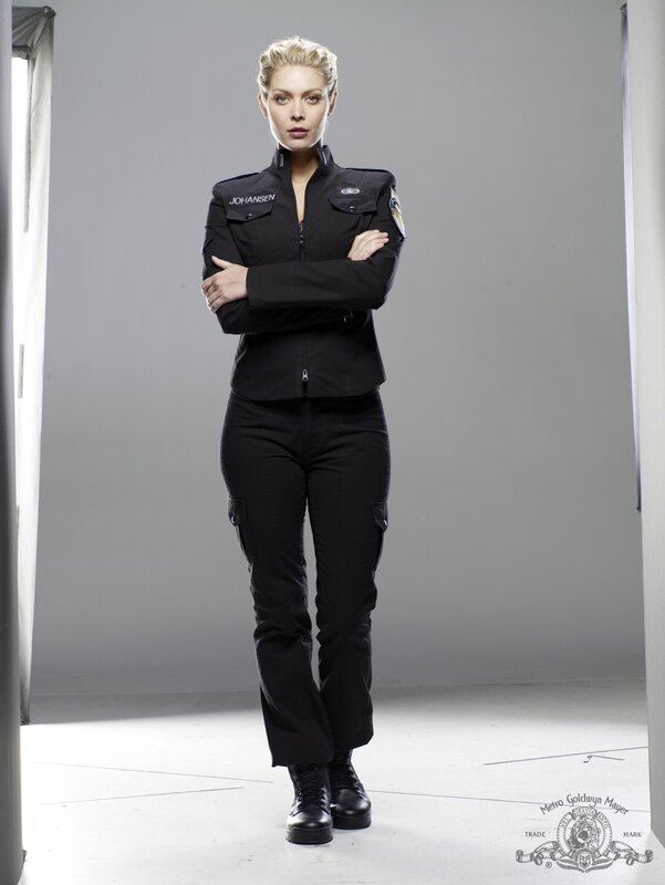 woman in black uniform