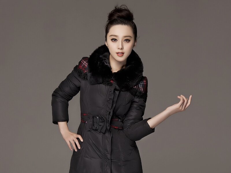 woman in black winter coat