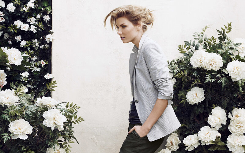 Woman in Blazer — White