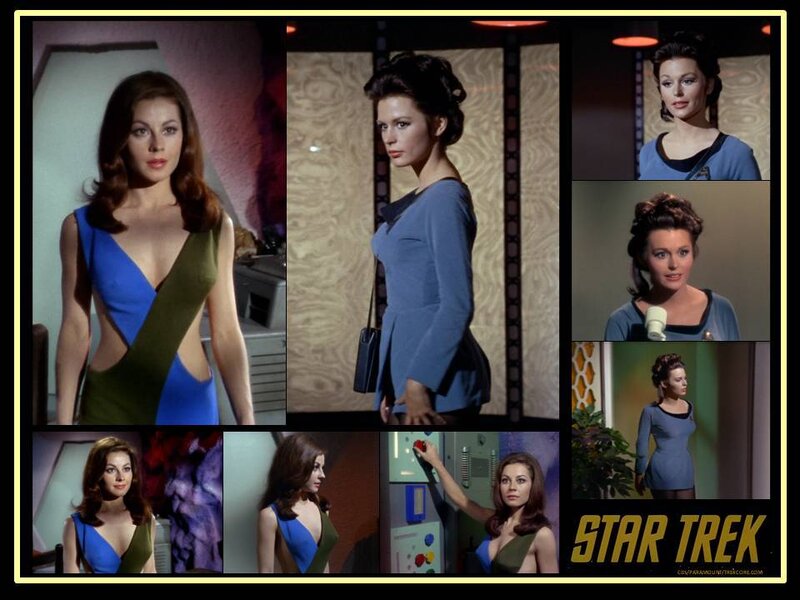 Woman in Blue and Green Dress — Dramatic