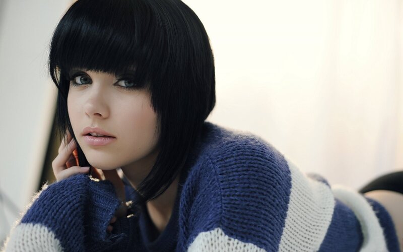 woman in blue and white sweater