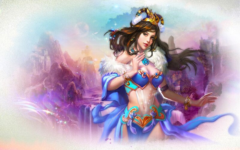 Woman in Blue Armor — Fantasy