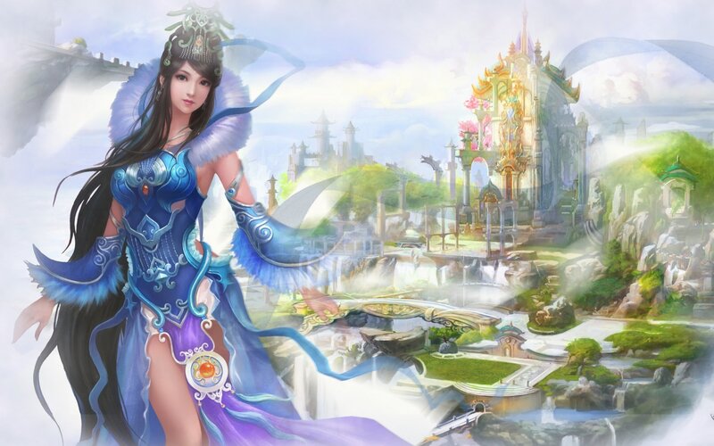 Woman in Blue Armor — Serene