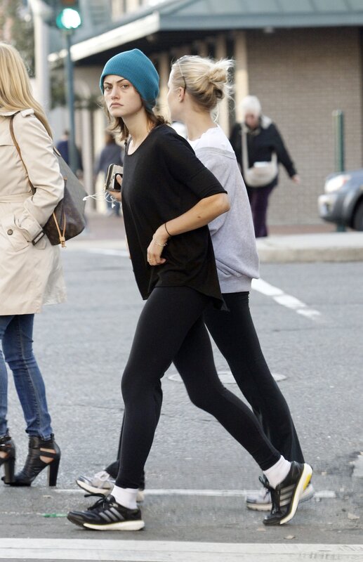 Woman in Blue Beanie — Black, Casual