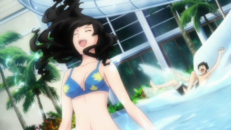 Woman in Blue Bikini — Joyful