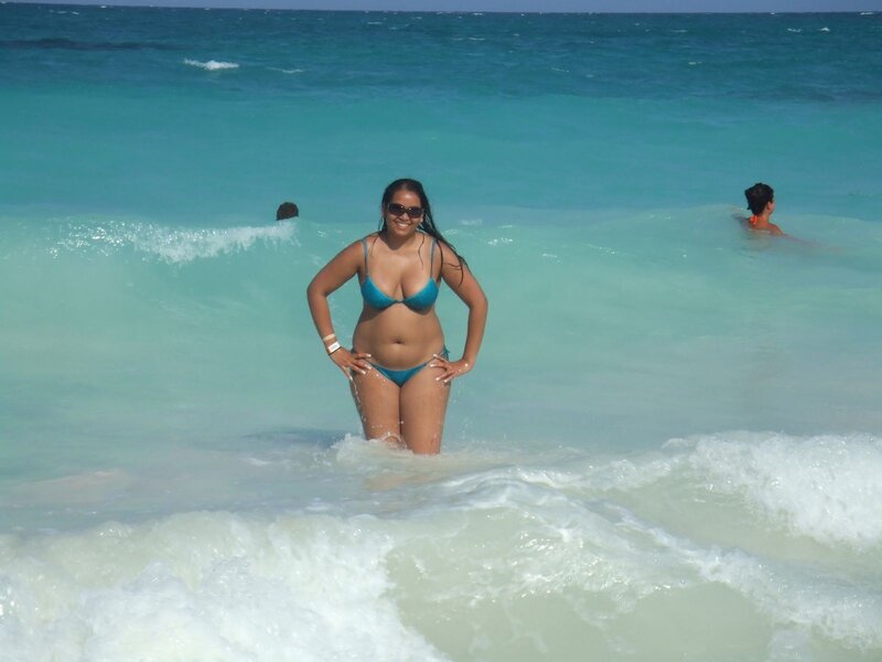 Woman in Blue Bikini — Relaxed, Afternoon, Photograph, Ocean, Waves