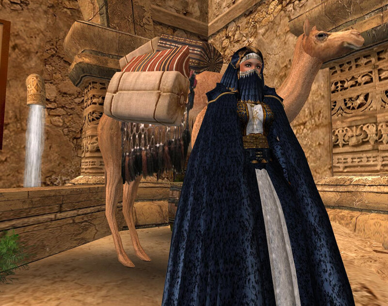 Woman in Blue Cloak — Ancient