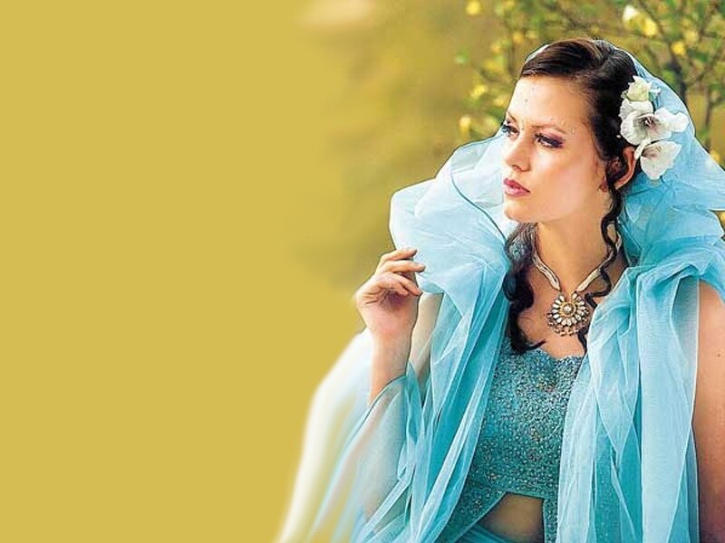 Woman in Blue Costume — Serene