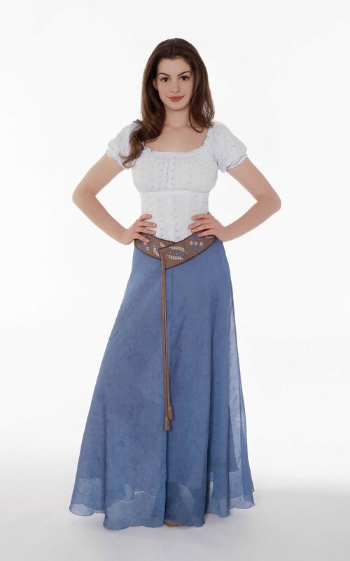 woman in blue dress