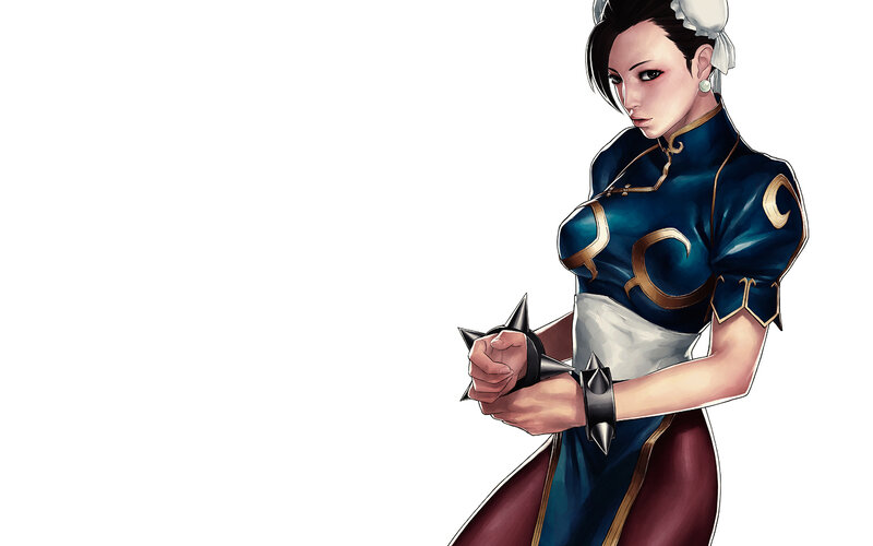 Woman in Blue Dress — Confident, Anime
