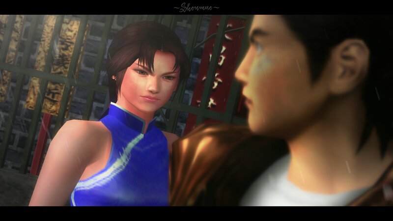 Woman in Blue Dress — Dramatic, Night, 3d Render