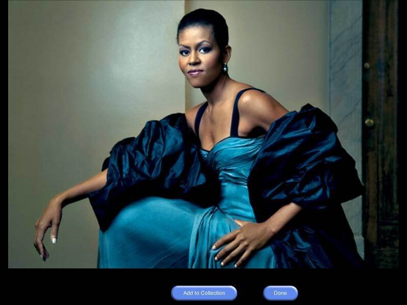 Woman in Blue Dress — Dramatic, Photograph, Earrings