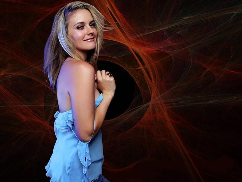 Woman in Blue Dress — Dramatic, Photograph, Hair, Ring