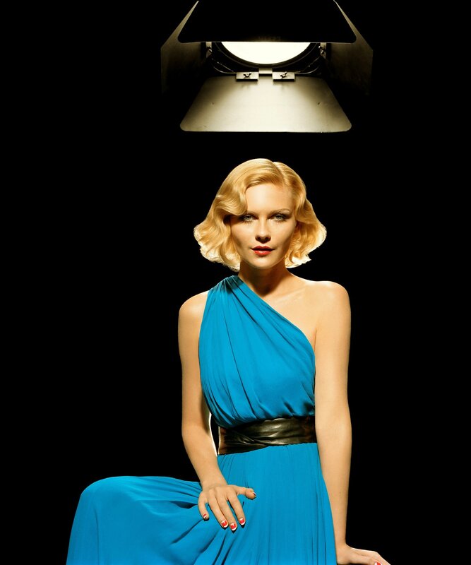 Woman in Blue Dress — Dramatic, Photograph, Lighting Equipment