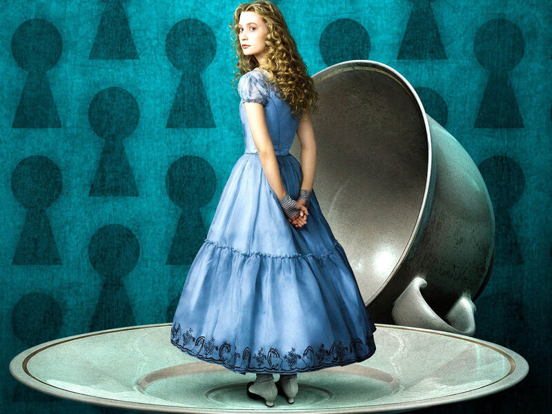 Woman in Blue Dress — Dreamy, Illustration