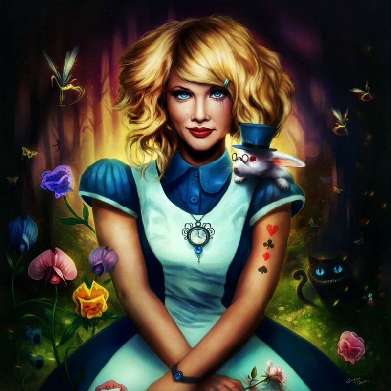 Woman in Blue Dress — Fantastical, Night