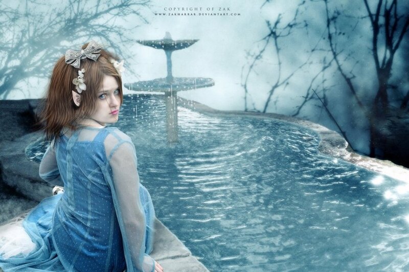 Woman in Blue Dress — Melancholic, Winter