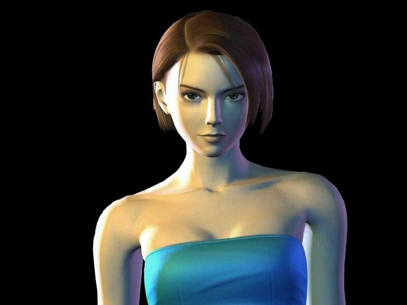 Woman in Blue Dress — Neutral, 3d Render
