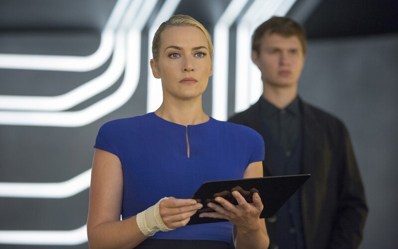 Woman in Blue Dress — Serious, Photograph, Man
