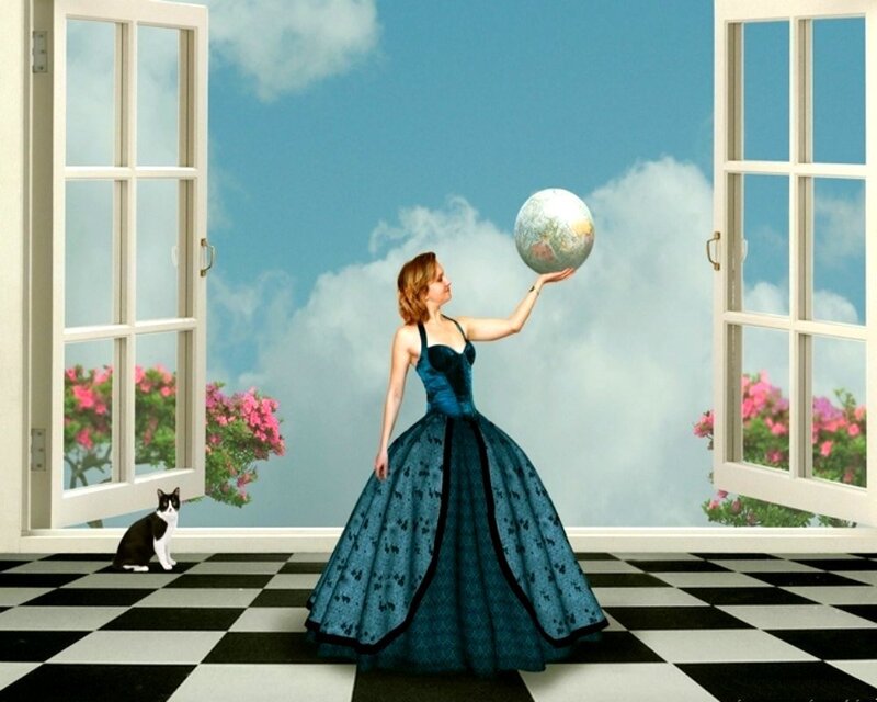 Woman in Blue Gown — Dreamy