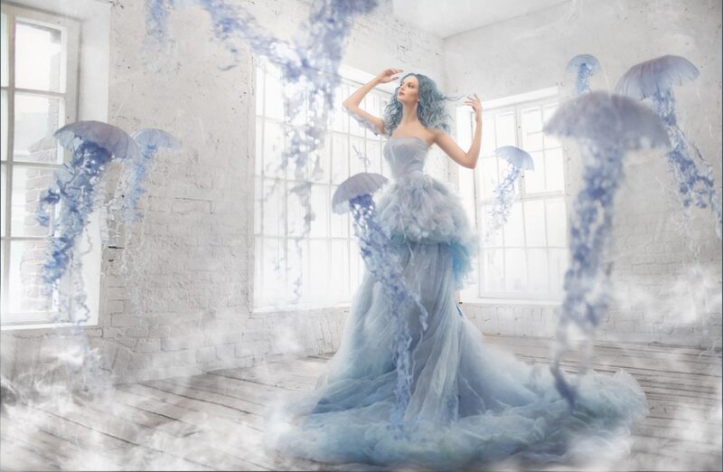 Woman in Blue Gown — Ethereal
