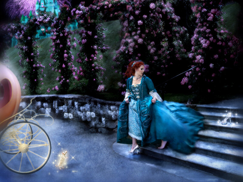 Woman in Blue Gown — Magical, Dramatic