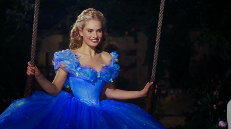 Woman in Blue Gown — Serene, Night, Photograph, Swing