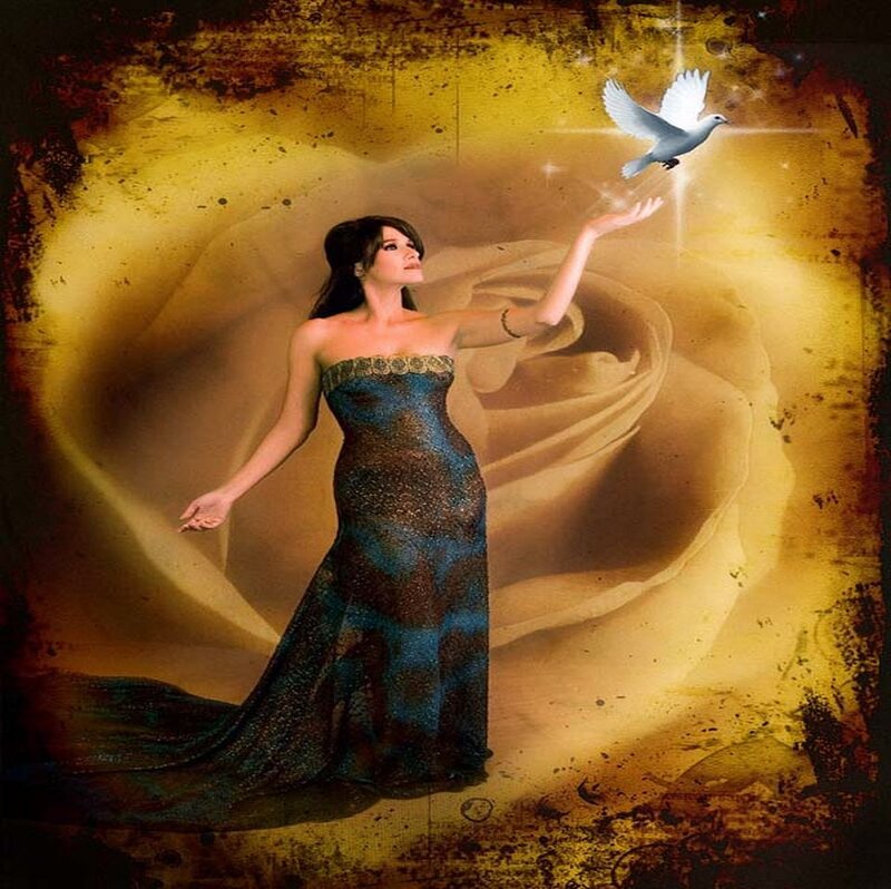 Woman in Blue Gown — Serene