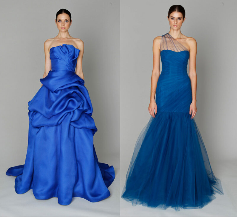 Woman in Blue Gowns