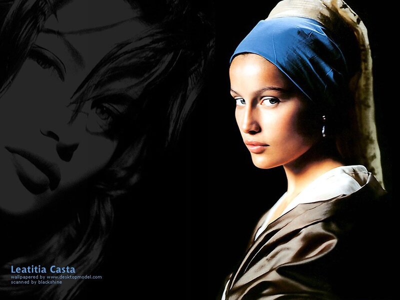 Woman in blue headscarf