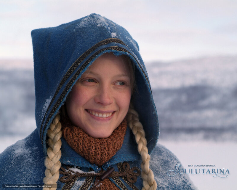 woman in blue hooded cloak