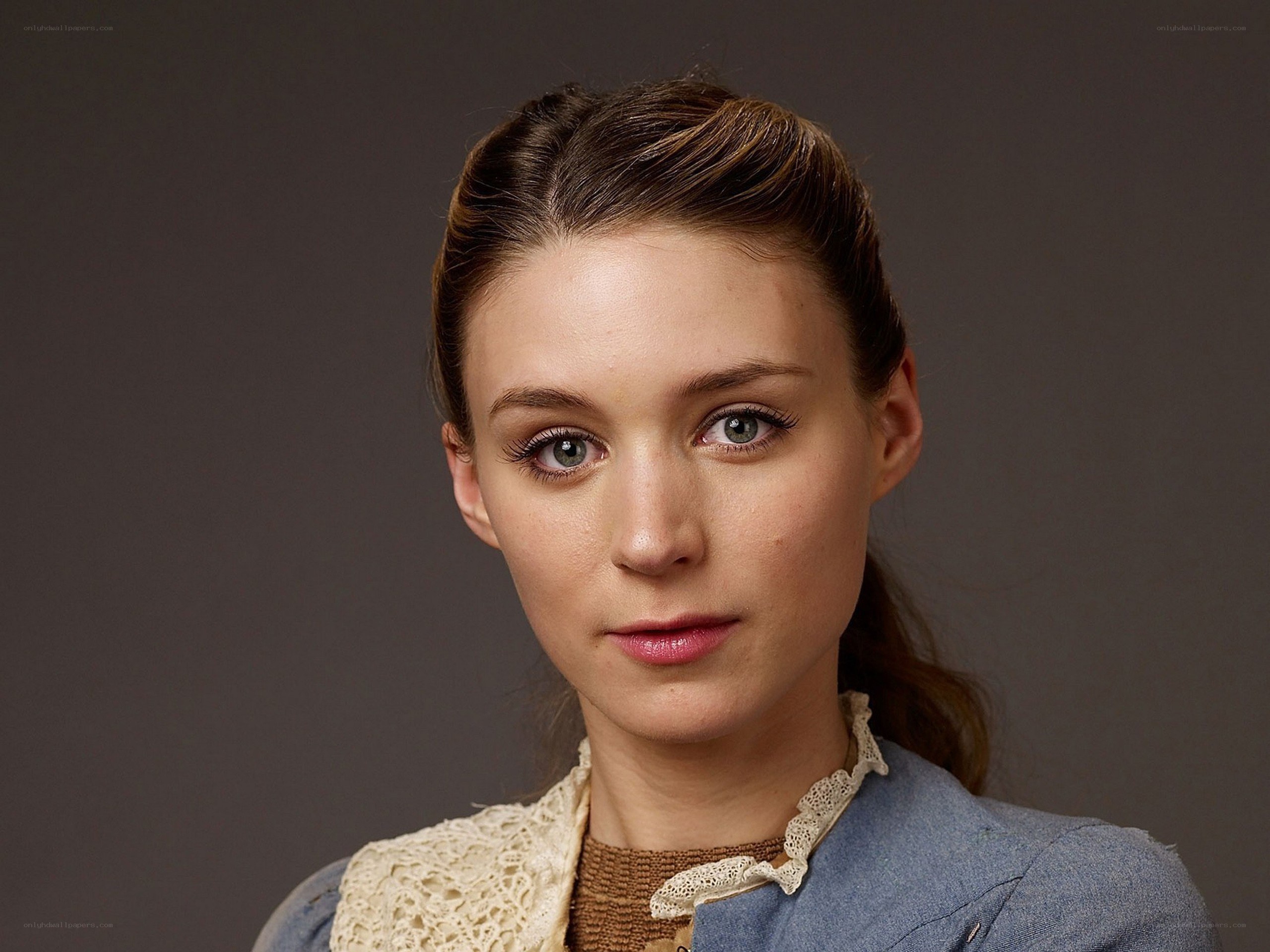 woman in blue jacket