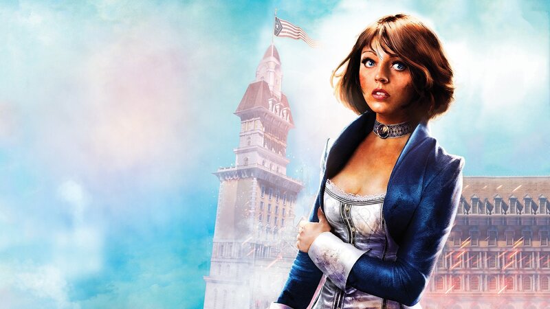 Woman in Blue Jacket — Dramatic, Digital Art, Tower