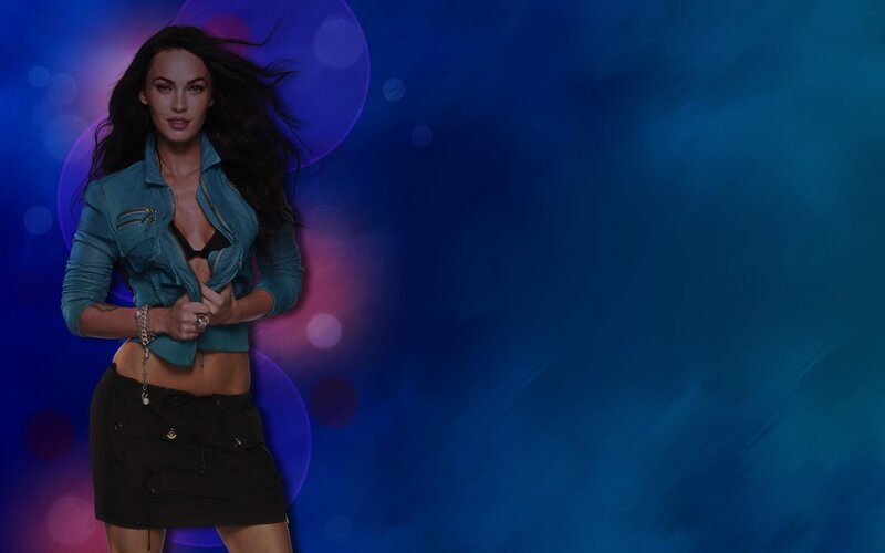 Woman in Blue Jacket — Dramatic, Photograph, Skirt