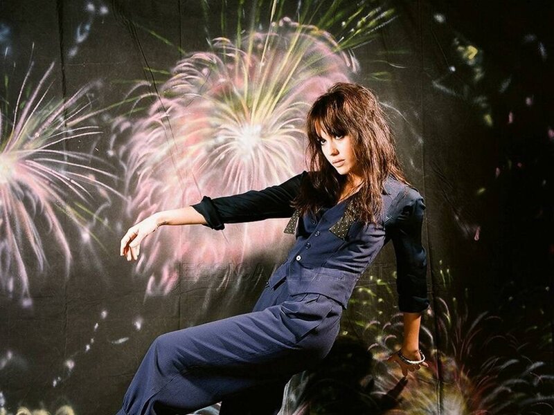 Woman in Blue Jumpsuit — Dramatic