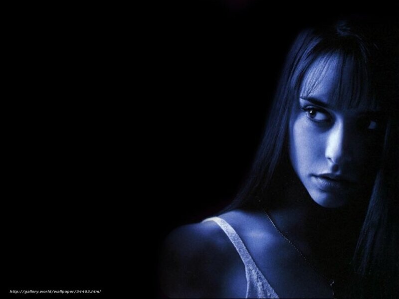 Woman in Blue Light — Black
